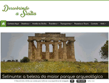 Tablet Screenshot of descobrindoasicilia.com